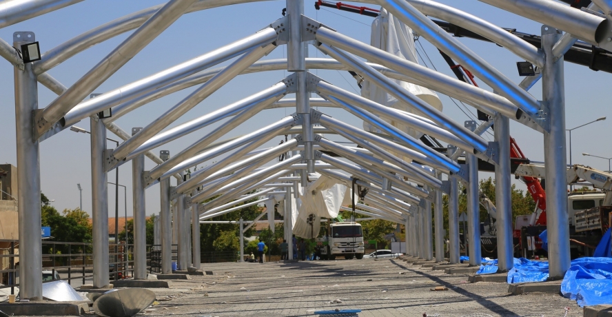 EYYÜBİYE BELEDİYESİNDEN İLÇEYE YENİ VE MODERN KAPALI SEMT PAZARI.