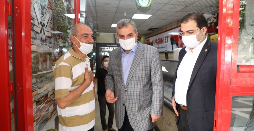 BAŞKANLAR ESNAFLARI DİNLİYOR
