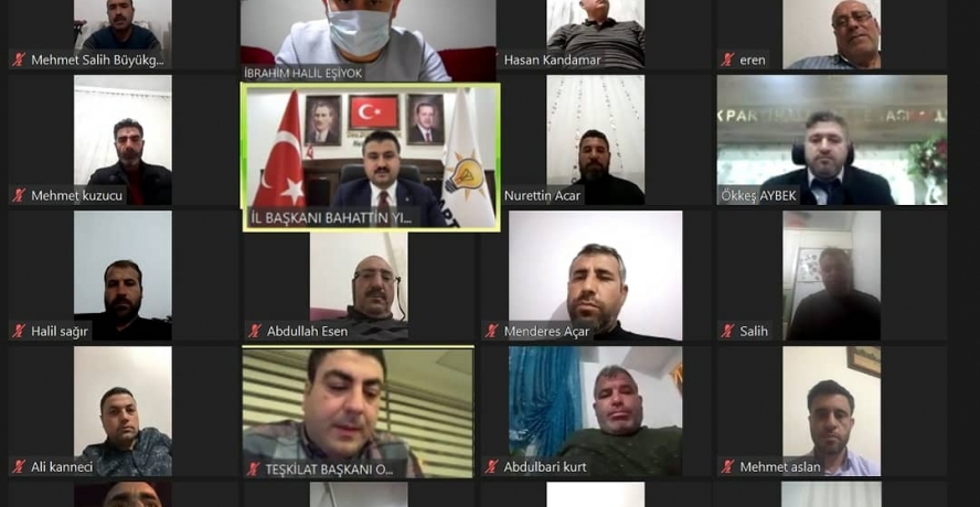 Başkan Yıldız, Halfeti  Ekibiyle  Video Konferansla  Götüştü