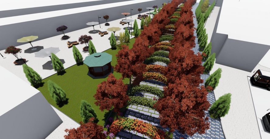 BÜYÜKŞEHİR, PROJELENDİRDİĞİ “YEŞİL KORİDOR” VE “STANDART CADDE” YAPIMINI SÜRDÜRÜYOR