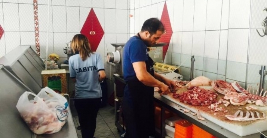Zabıta Ekiplerinden Kasap Denetimi