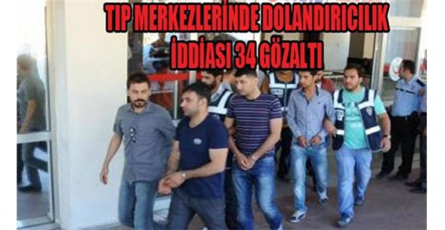 Şanlıurfa Merkezli 4 İlde Sağlıkçı Operasyonu: 34 Gözaltı