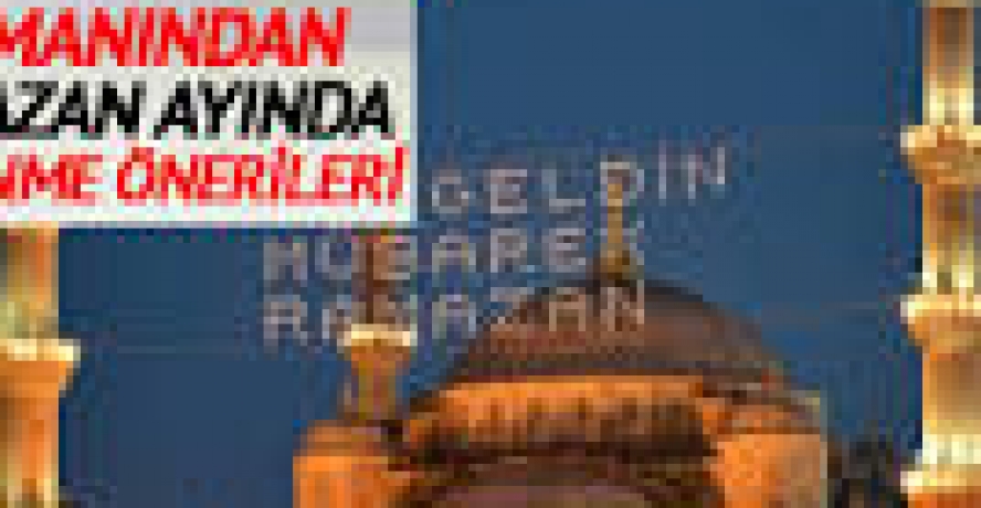 Uzmanından Ramazan Ayında Beslenme Önerileri