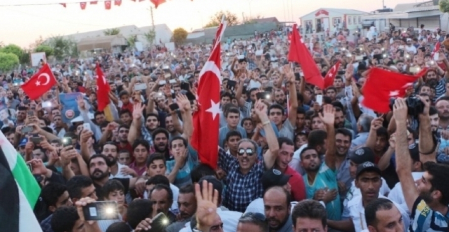 Suriyelilerden Cumhurbaşkanı Erdoğan’a büyük destek