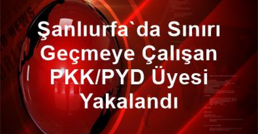 Şanlıurfa’da sınırı geçmeye çalışan PKK/PYD üyesi yakalandı