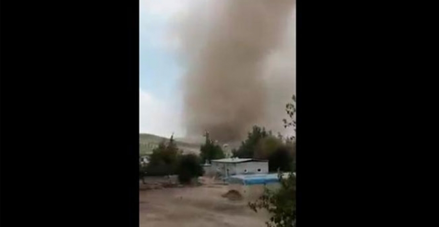 Dev hortum korkuya neden oldu