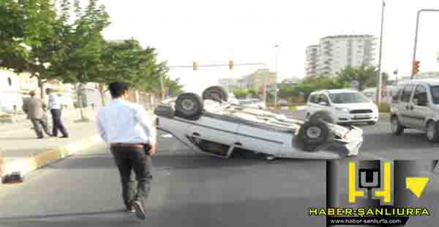 Şanlıurfa’da otomobil takla attı: 1 yaralı