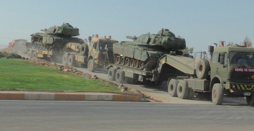 Şanlıurfa’dan Karkamış’a askeri sevkıyat yapıldı