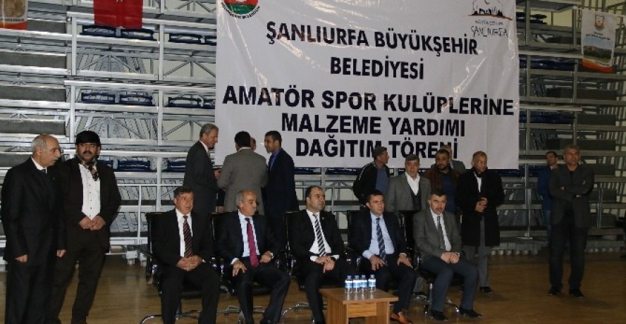 Şanlıurfa’da Amatör Takımlara Malzeme Desteği