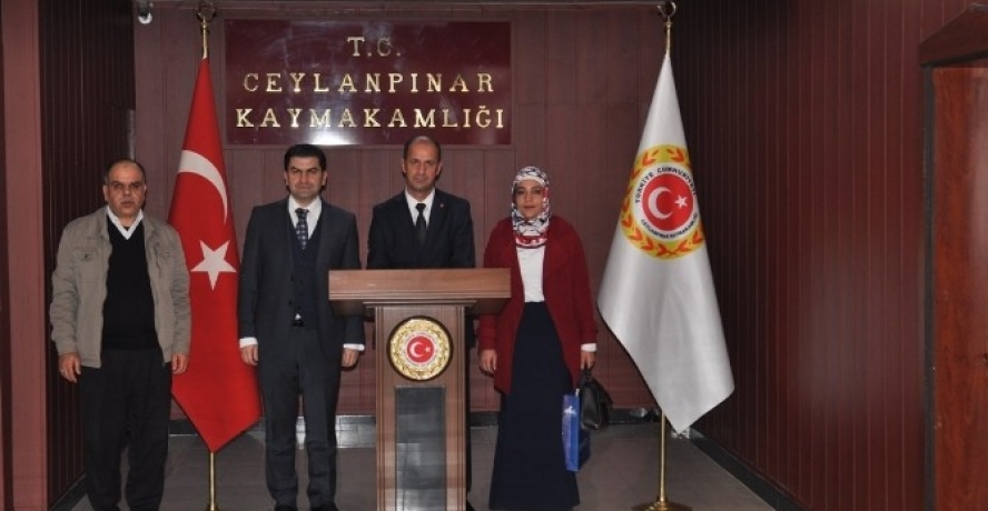 Şehit Aileleri Derneği Ceylanpınar Kaymakamını Ziyaret Etti